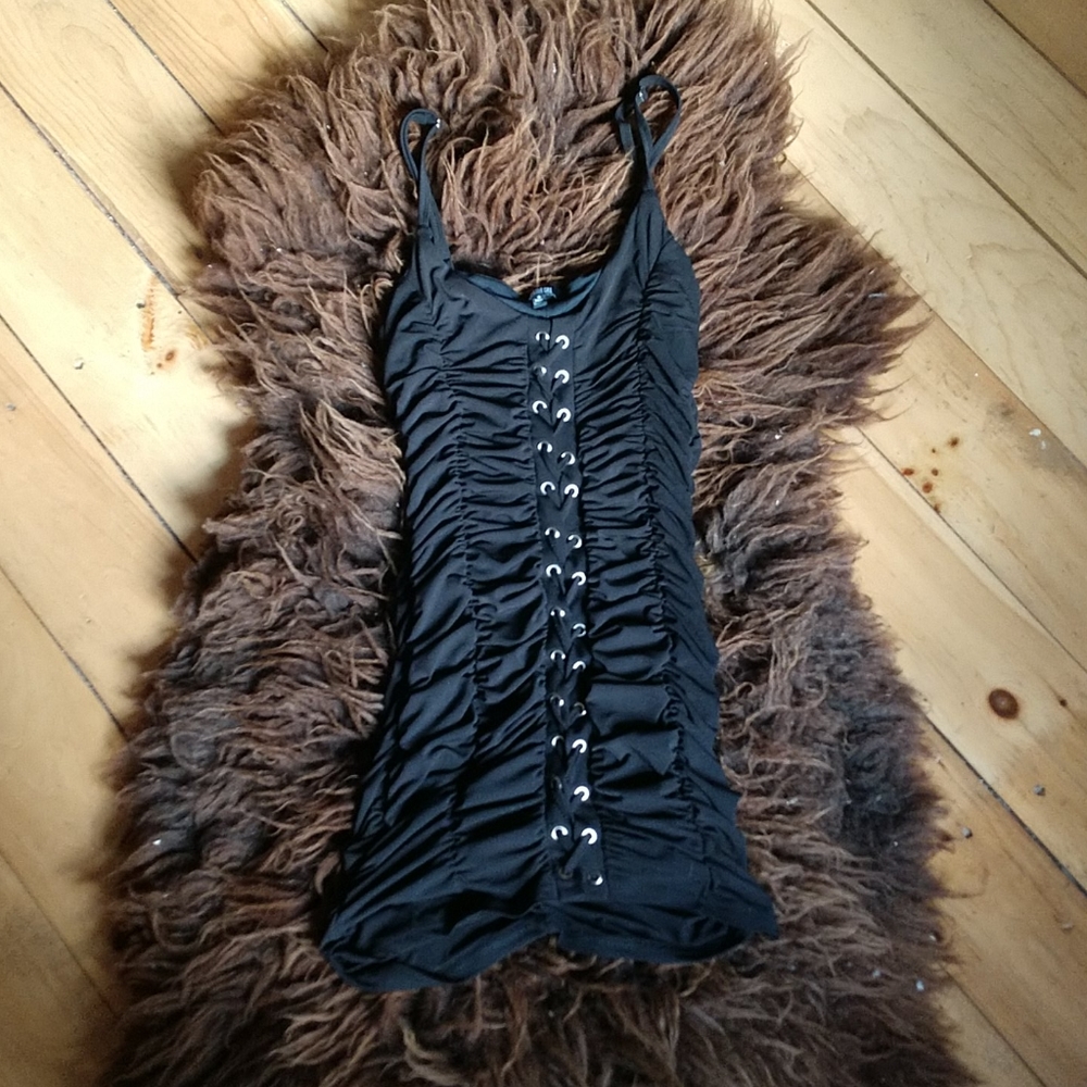 Poster Girl Dolls Kill Lace-up Dress